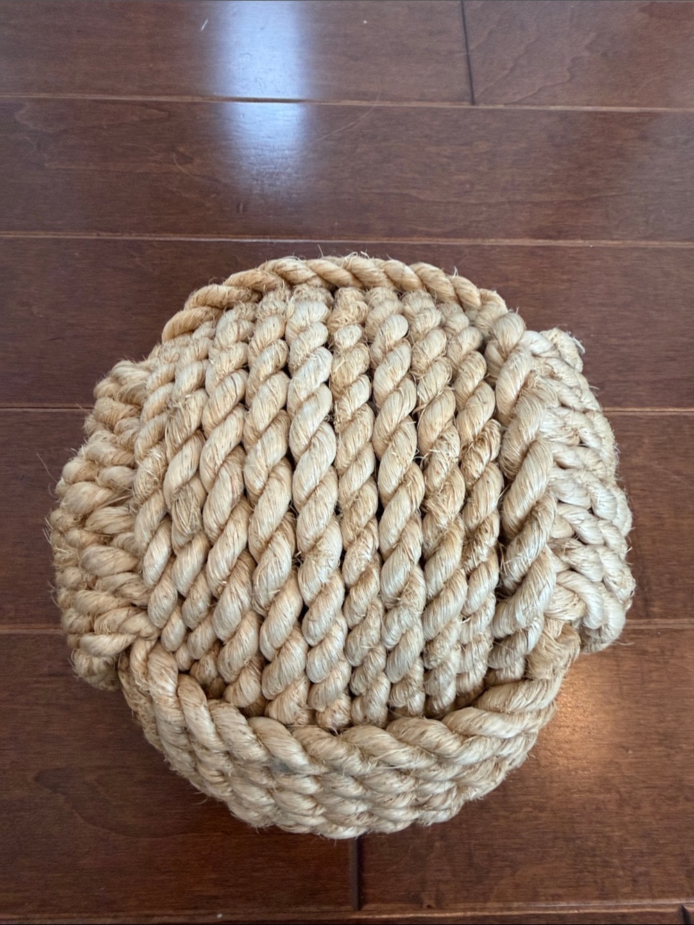 Natural Jute Rope Decorative Knot Ball - Home Accents lane furniture
